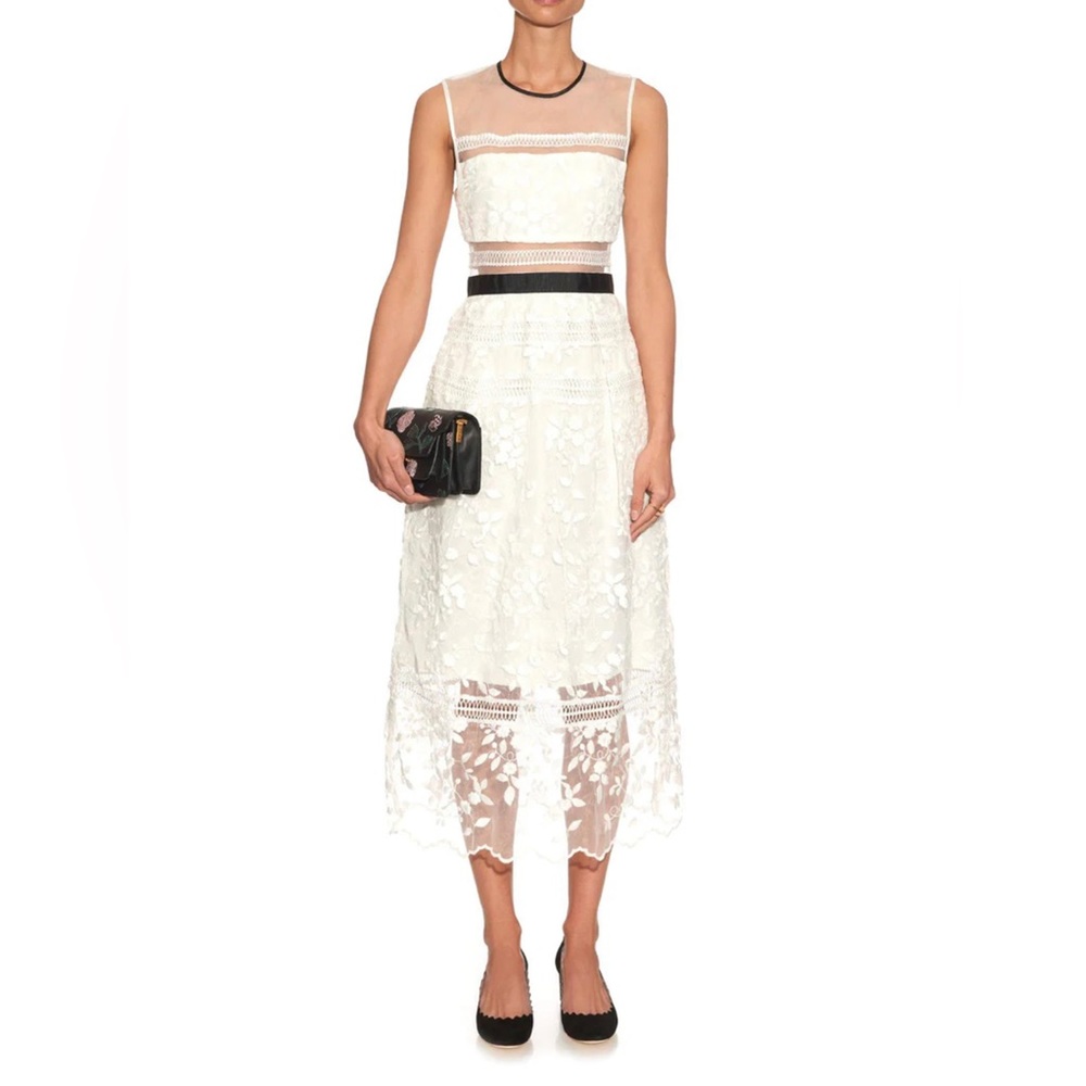 Self Portrait Lila Midi Dress | US 2